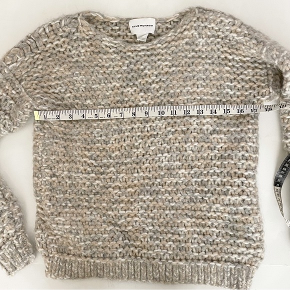 CLUB MONACO Chunky pastel mix sweater Alpaca Blend Small - Picture 5 of 9